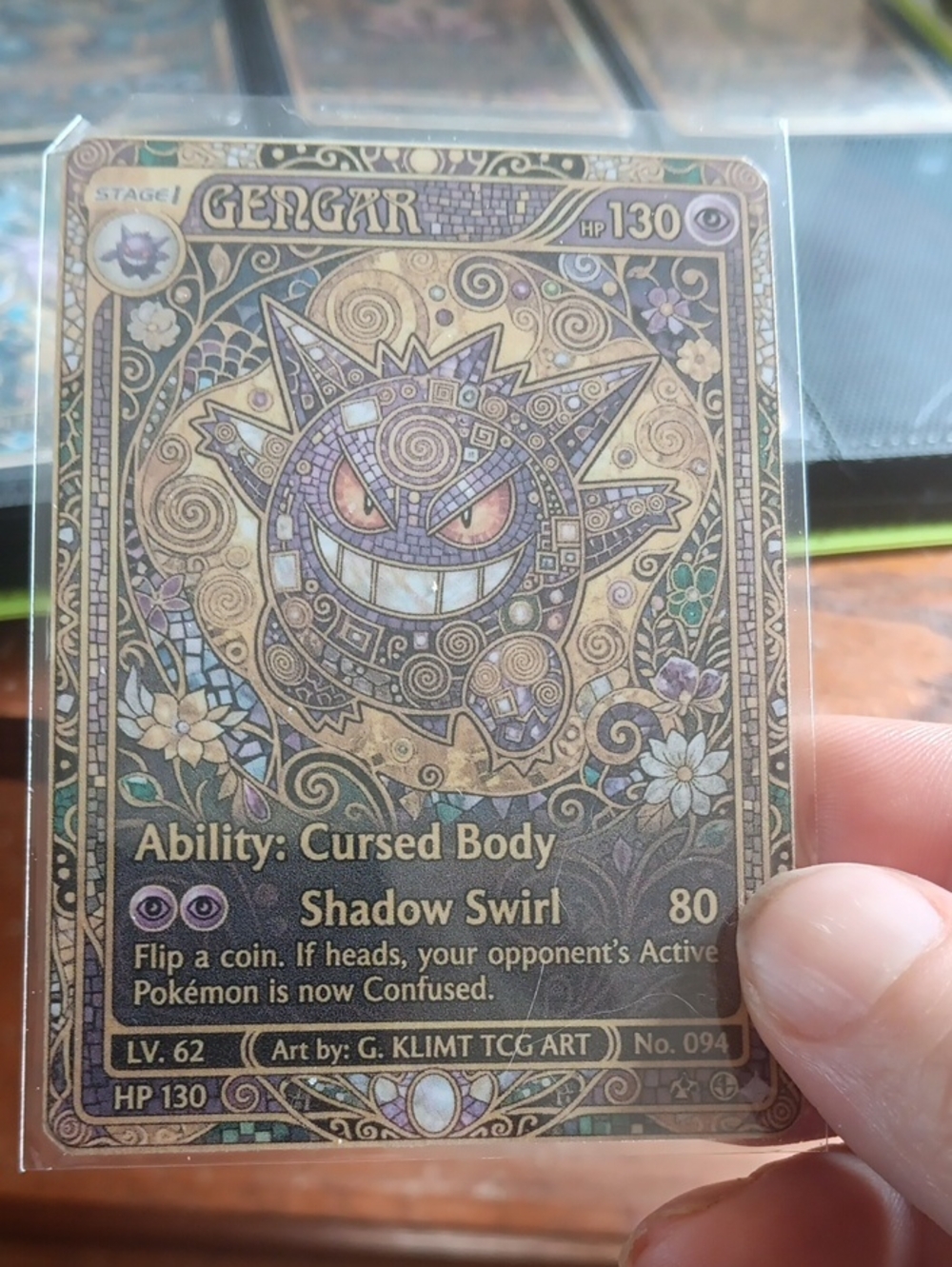 Gengar Decorative Collector Card - Purple